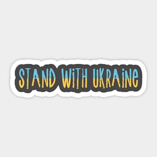 Stand With Ukraine Sticker